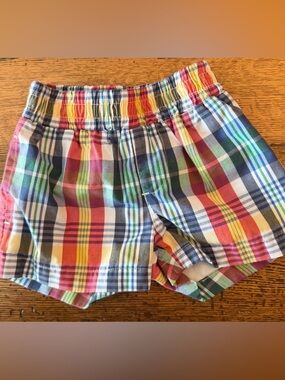 TBBC Sheffield Shorts - Montpelier Plaid with Richmond Red Stork EUC